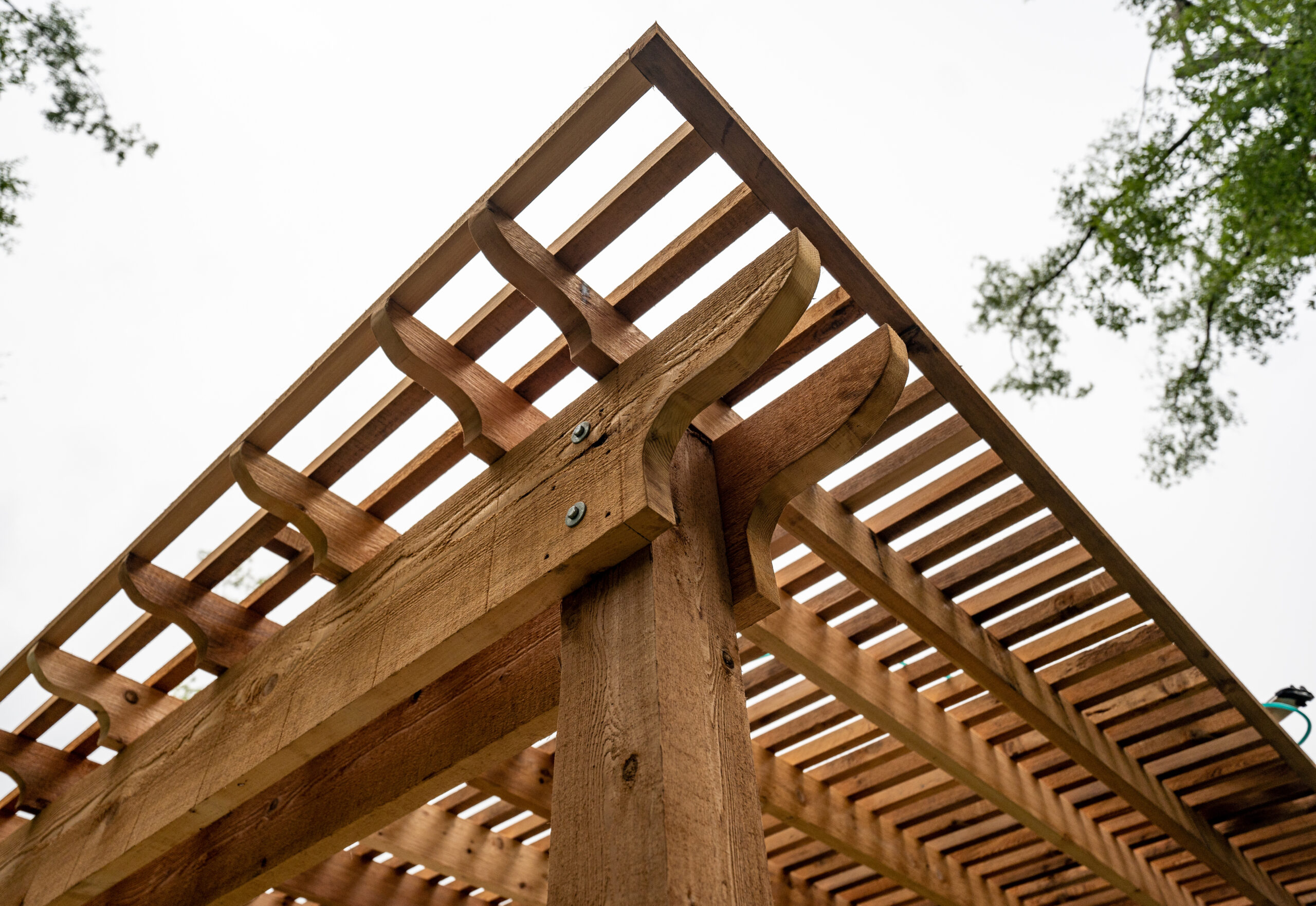 wood pergola